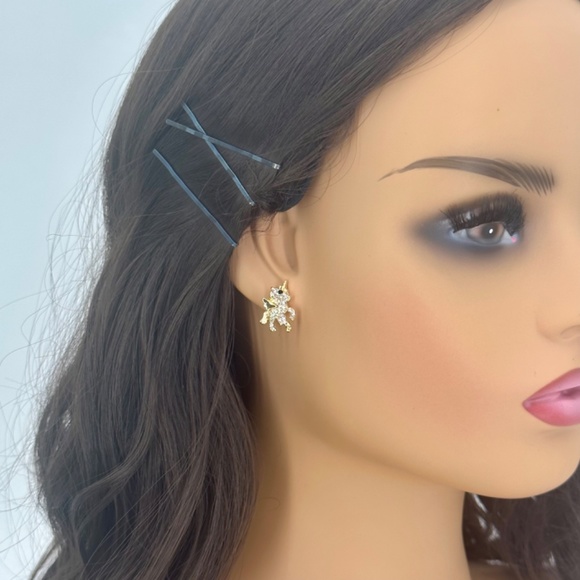 Unicorn Stud Earrings - Picture 3 of 5